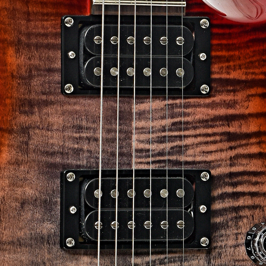 Pickups of PRS SE Custom 24 Electric Guitar, Charcoal Cherry Burst