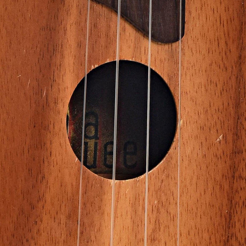 Soundhole of Kamaka Soprano Ukulele