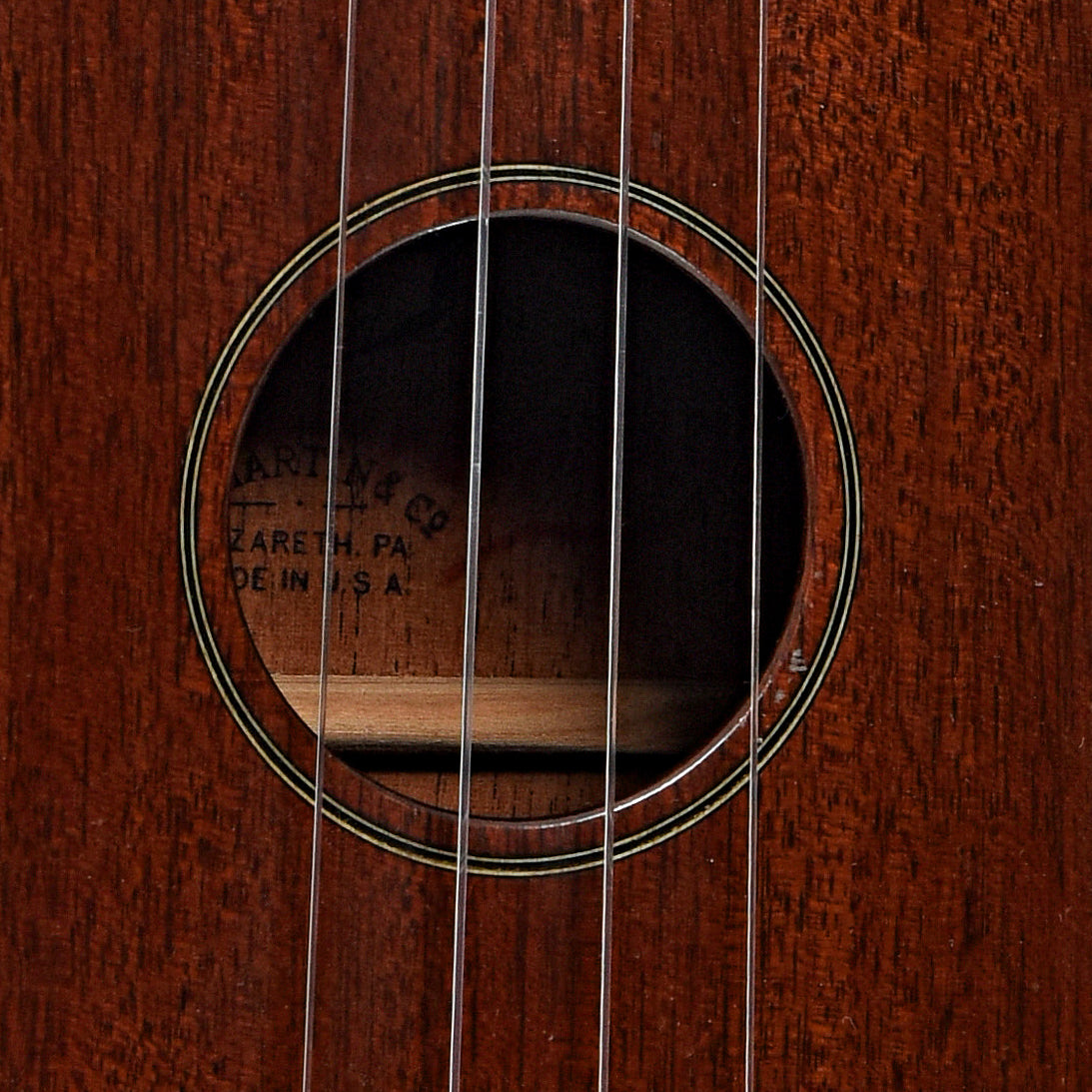 Soundhole of Martin 2M Concert