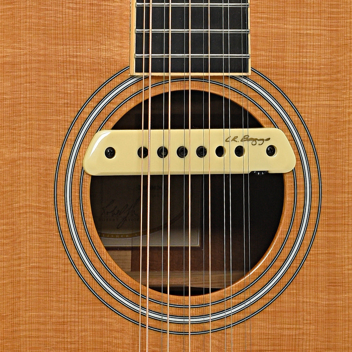 Sound hole of Taylor GA3-12 12-String Acoustic Guitar (2007)