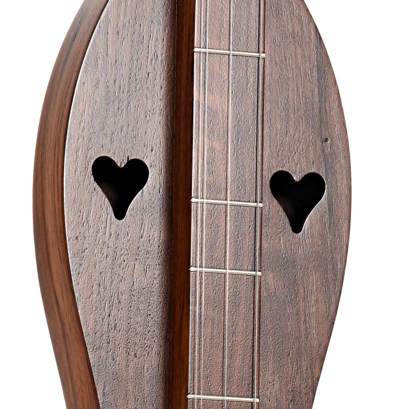 Soundholes of McSpadden 4FHWW Walnut Lap Dulcimer