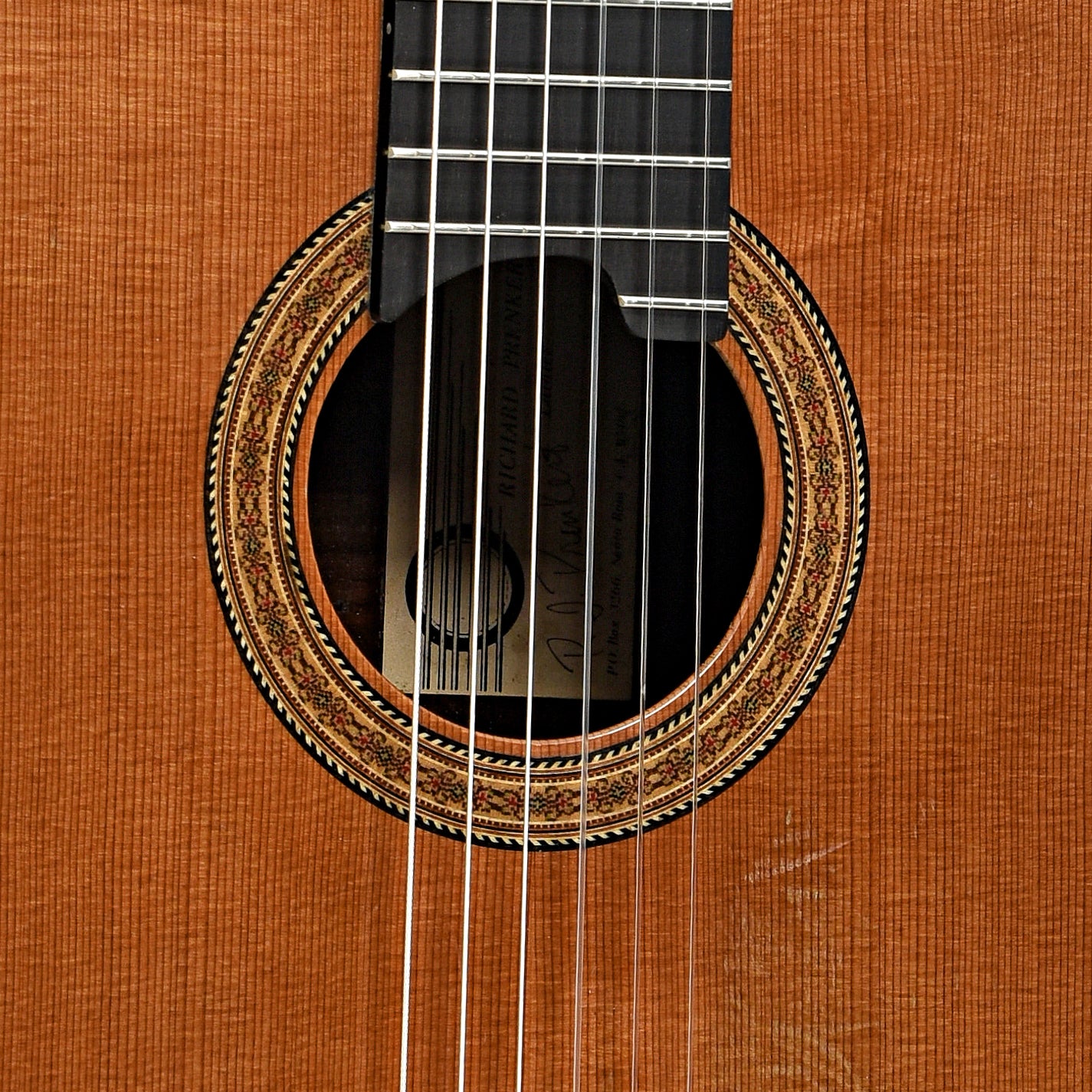 Soundhole of Richard Prenkert Classical Guitar