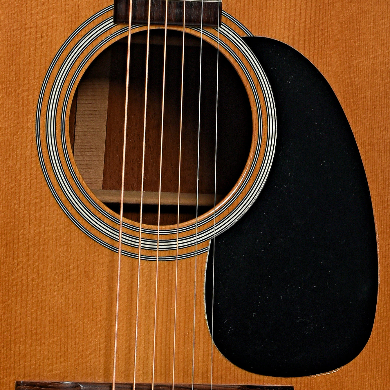 Soundhole of Martin D-18 Acoustic Guitar 