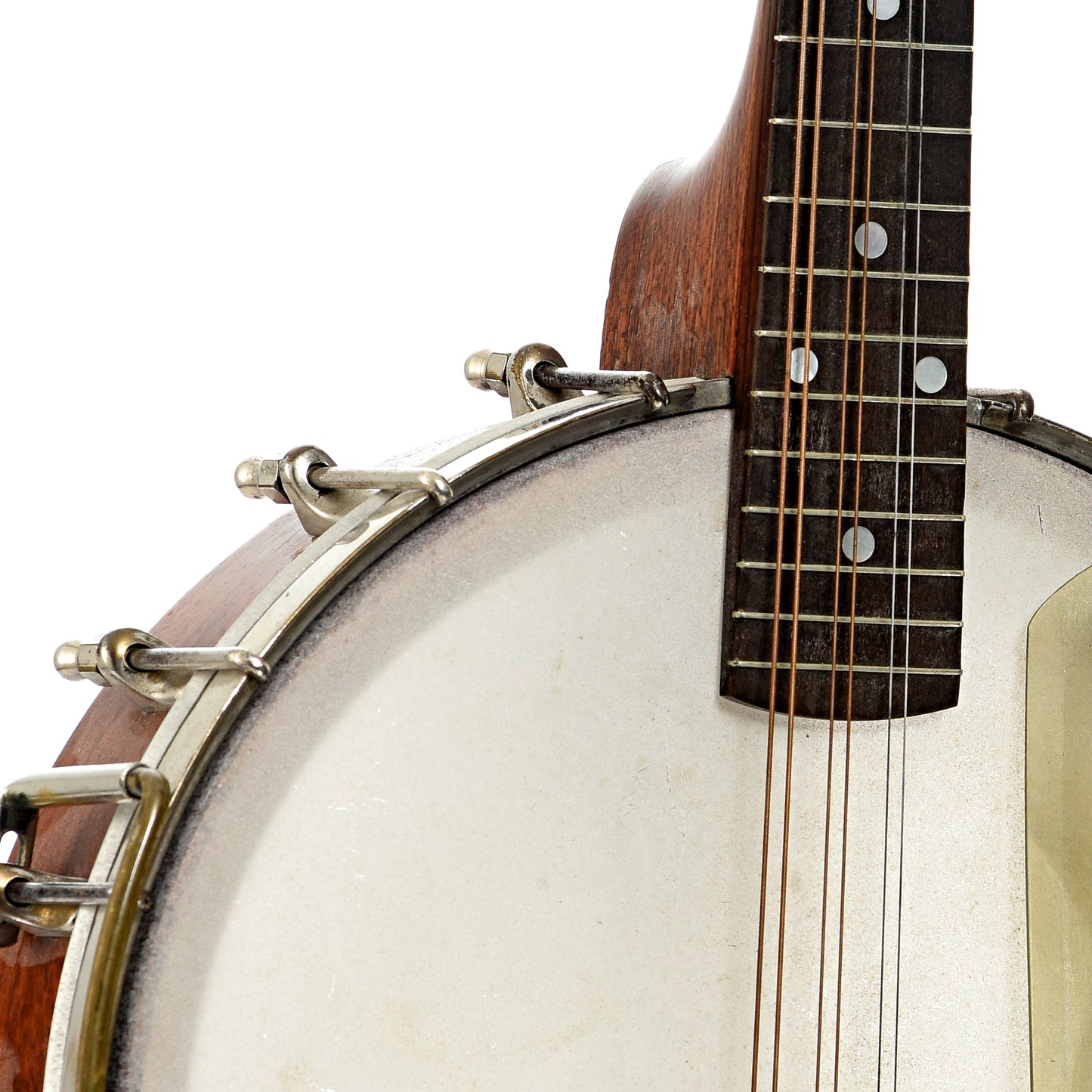 neck joint and flange of Bacon Style C Banjo Mandolin