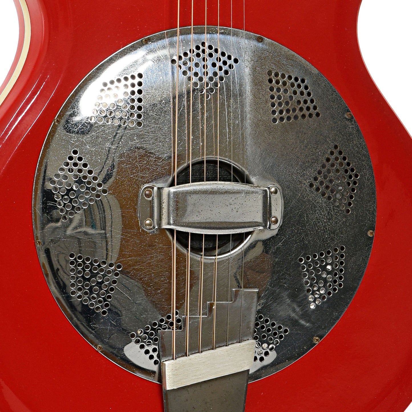 Cover plate and bridge for Supro Folkstar Resonator Guitar