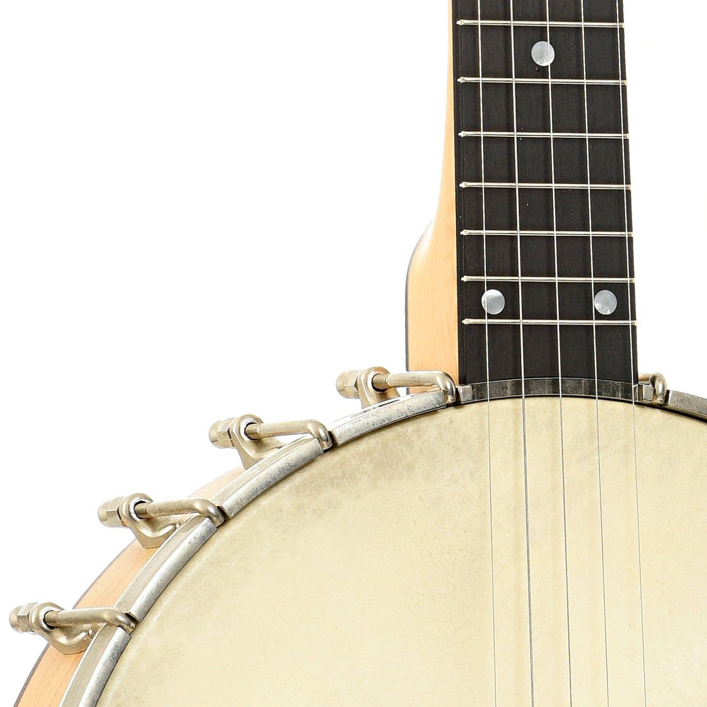 Front body and neck join of Bart Reiter Special Open Back Banjo (1996)