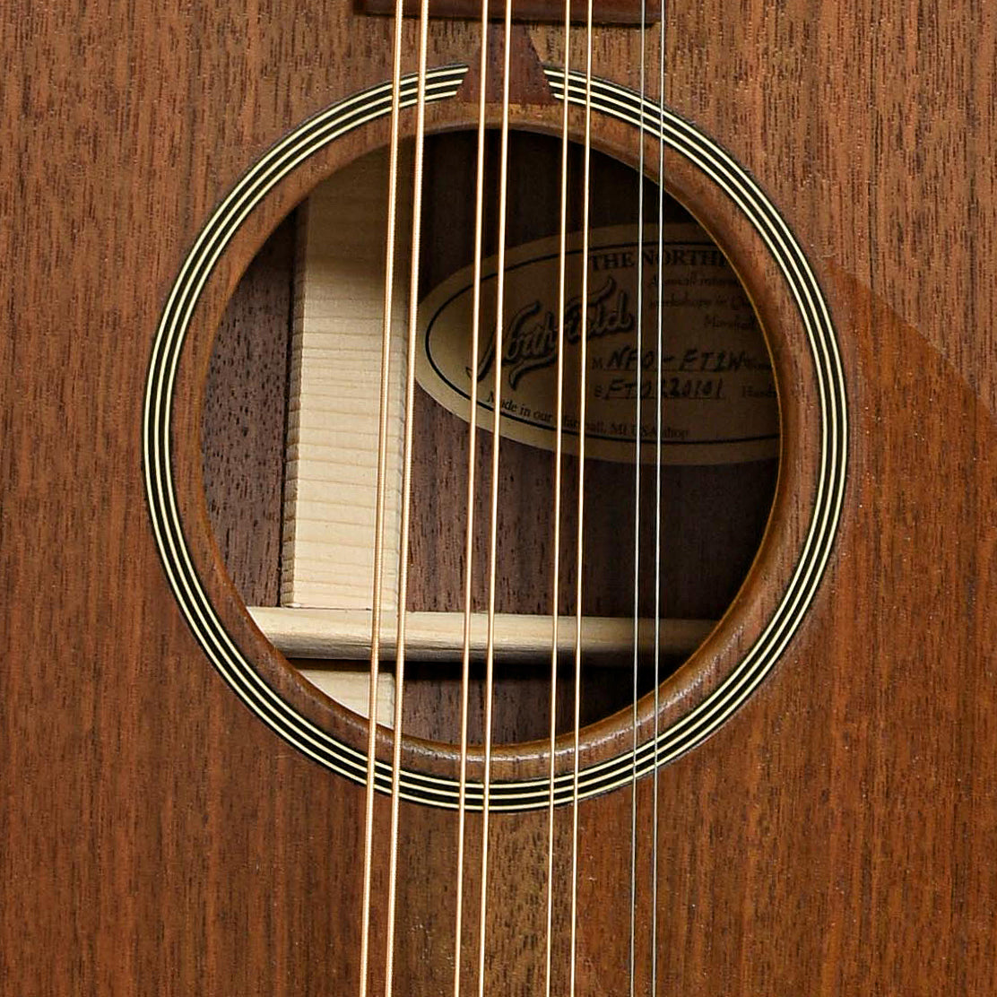 Soundhole of Northfield NFO-FTIW Octave Mandolin 