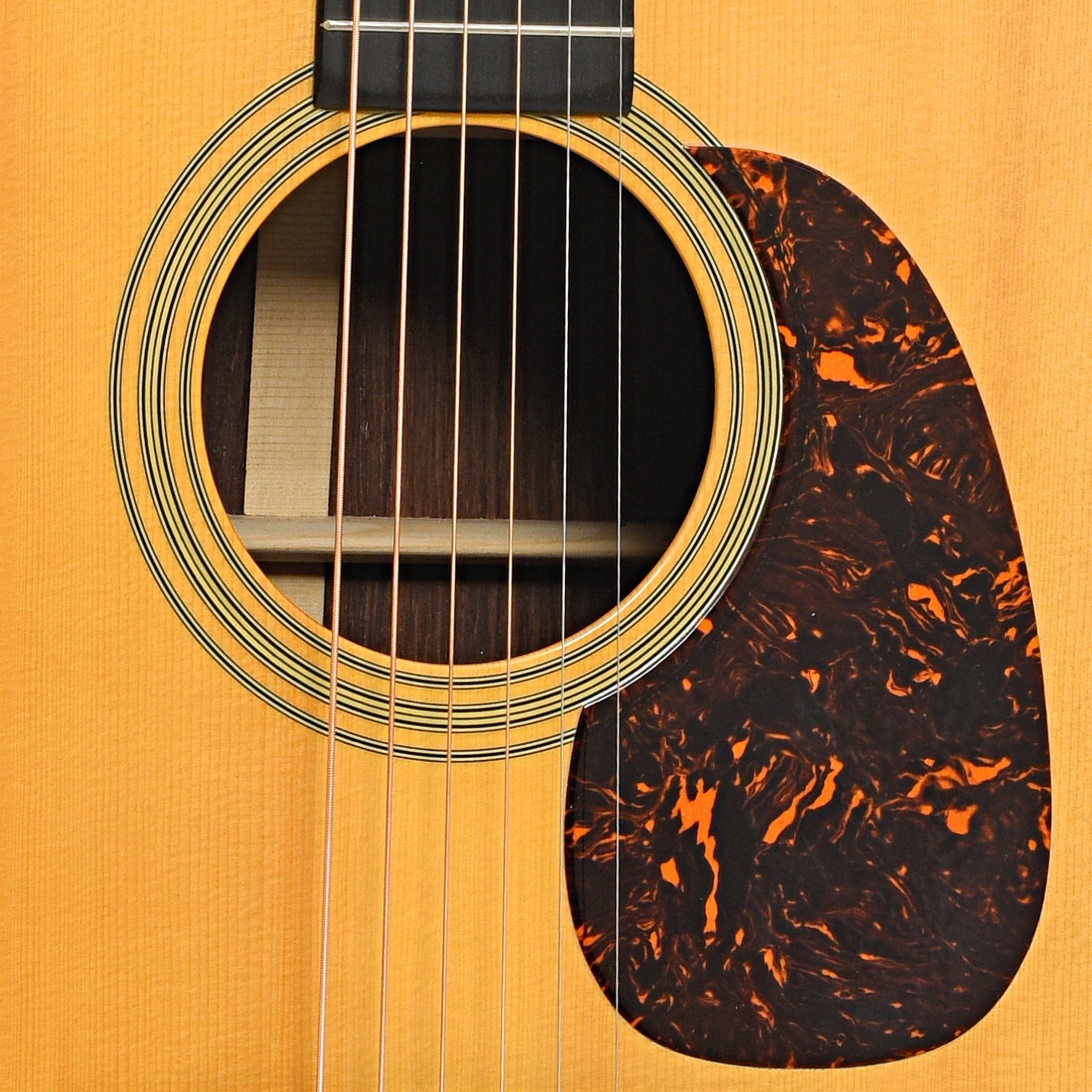 Sound hole of Martin D-28 Authentic 1937 Acoustic Guitar (2014)