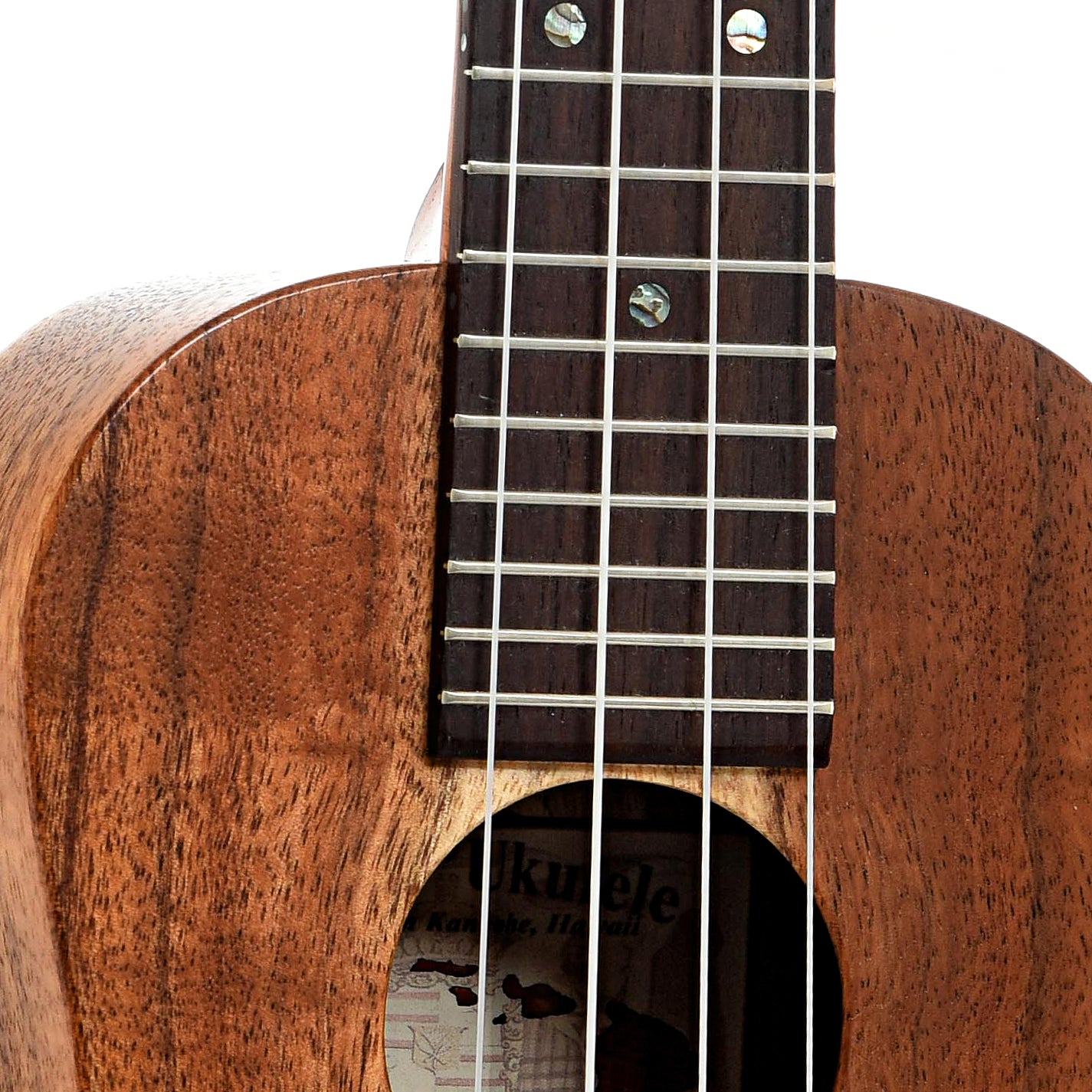 Neck joint of Kanile'a K-1C Satin Concert Ukulele 