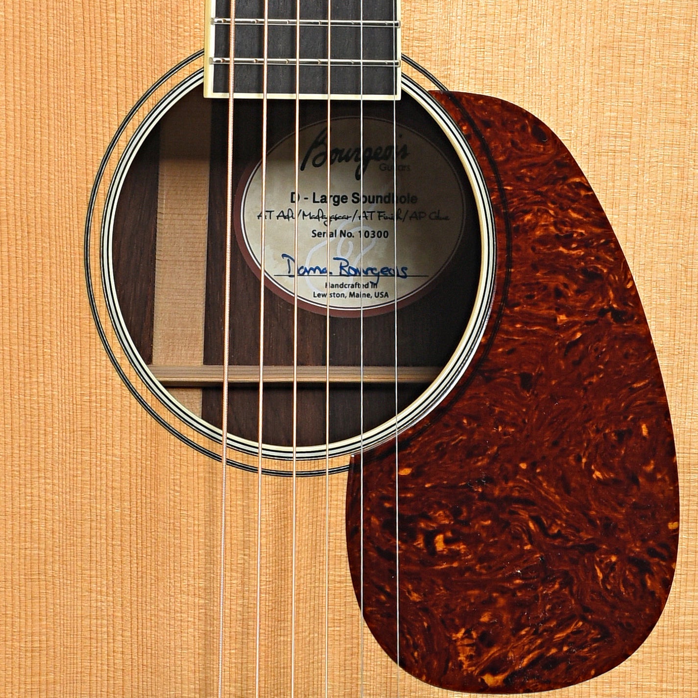 Sound hole of Bourgeois D Large Soundhole AT AP Madagascar (2023)