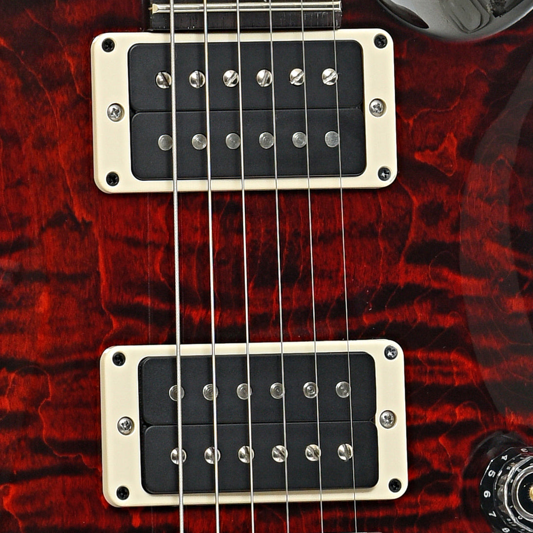 Pickups of PRS Custom 24 Fire Red Burst Electric Guitar