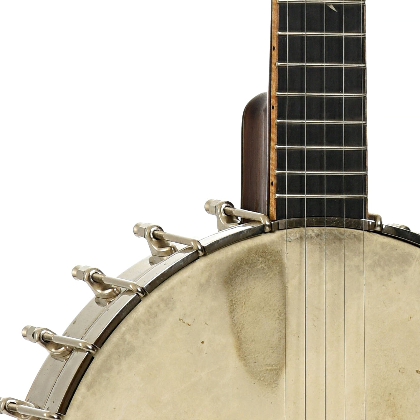 Front body and neck join of Wildwood Custom Dragon Tubaphone Banjo