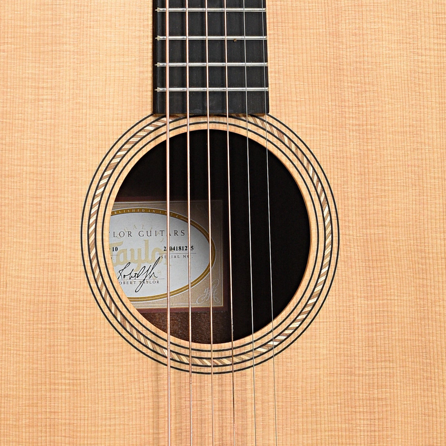 Soundhole of Taylor Academy 10 Acoustic Guitar (2021)