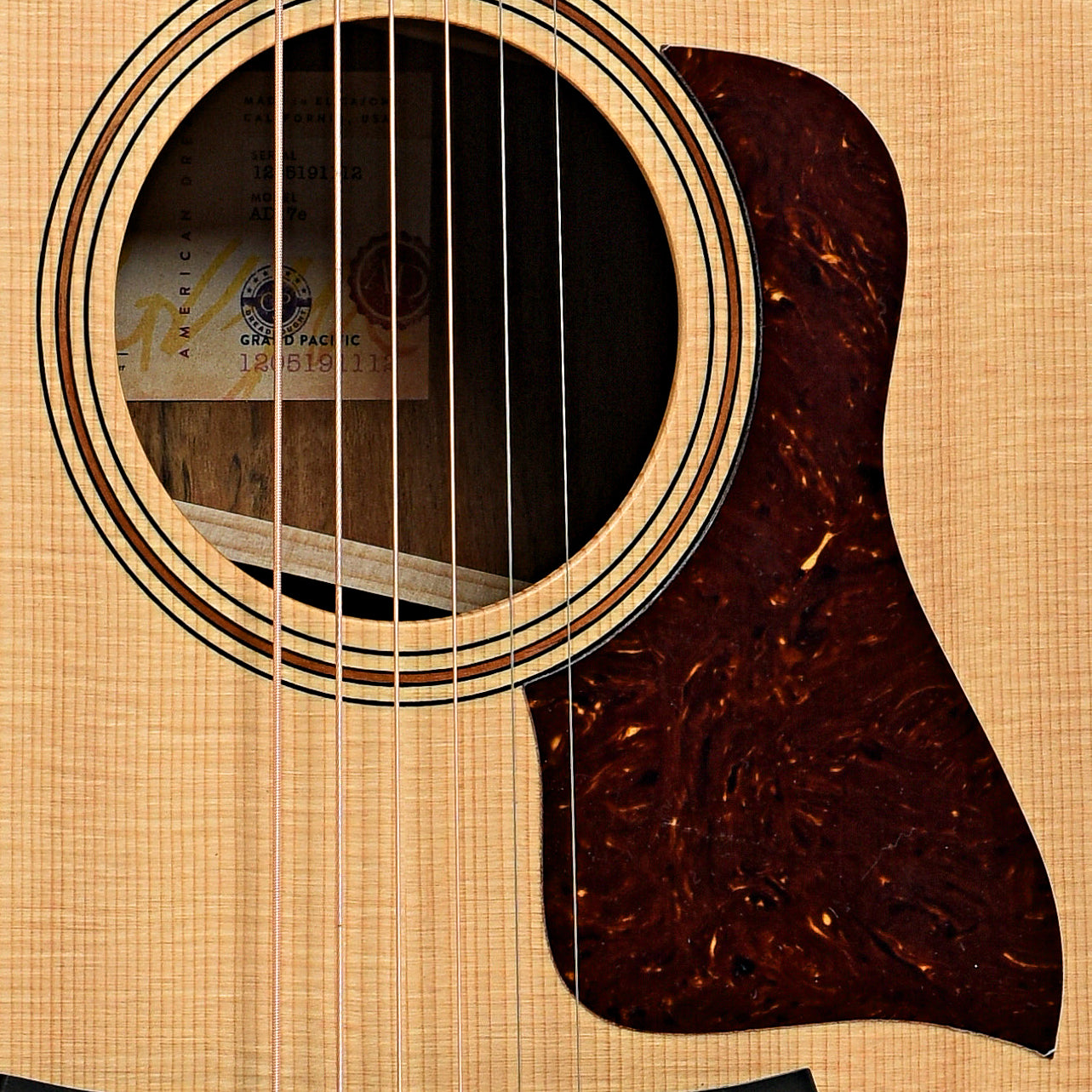 Soundhole of Taylor AD17e Grand Pacific Acoustic Guitar