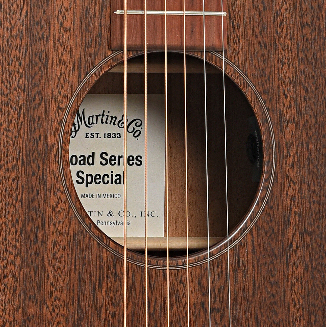 Sound hole of Martin 000C-10E Road Series Acoustic Guitar