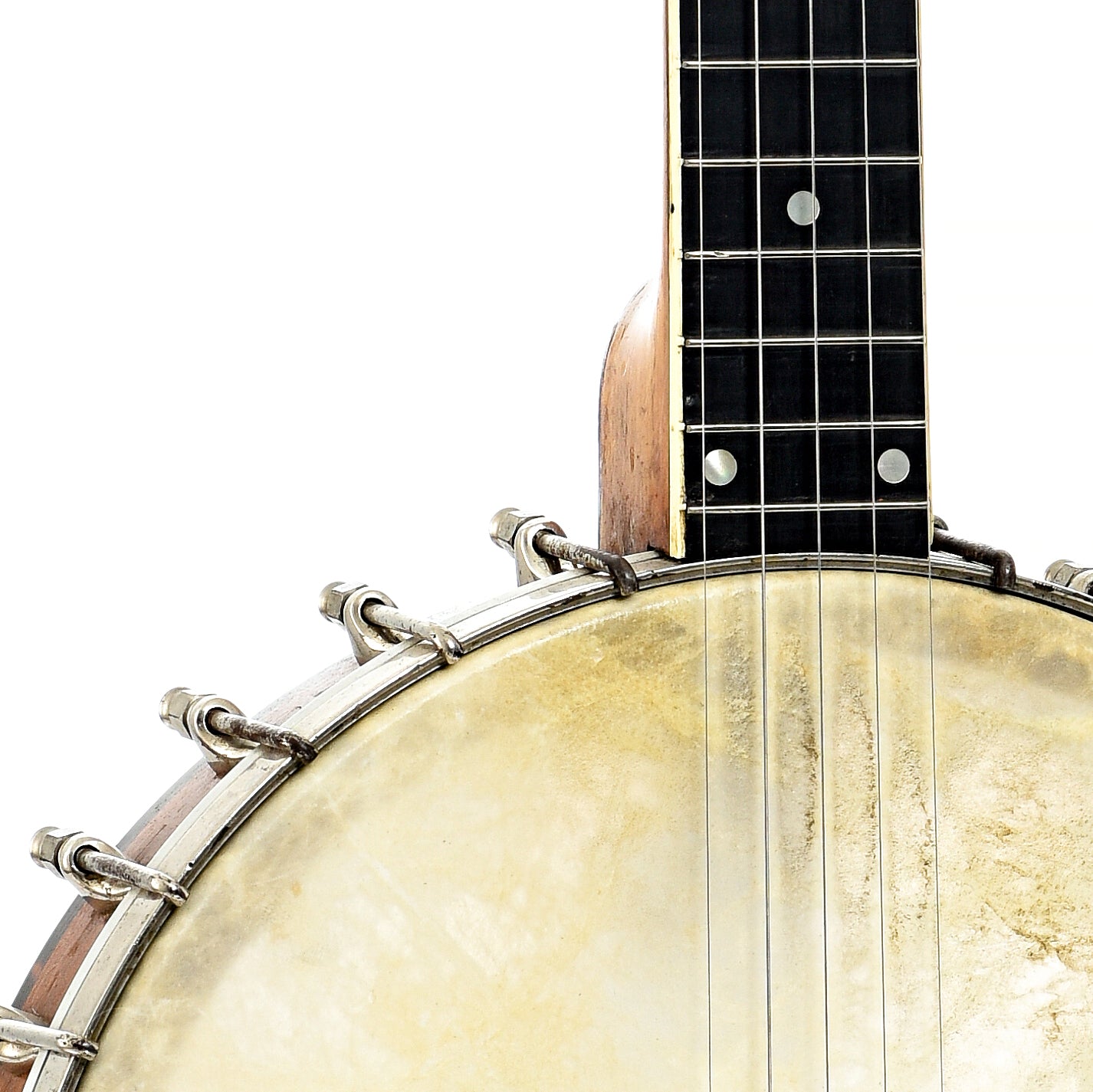 Front body and neck join of Vega Conversion Banjo