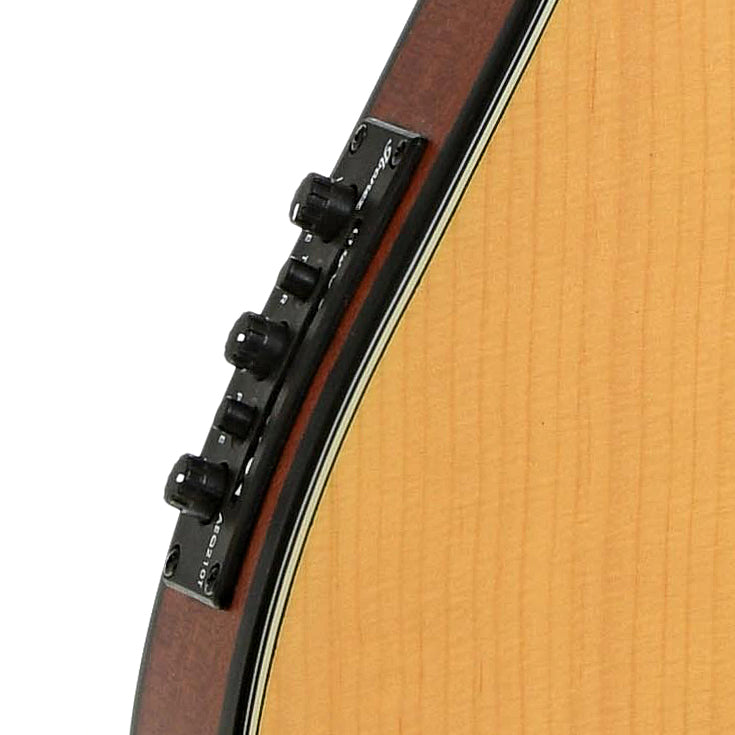 Controls for Ibanez FRH10N Acoustic-Electric Nylon String Guitar, Natural Flat