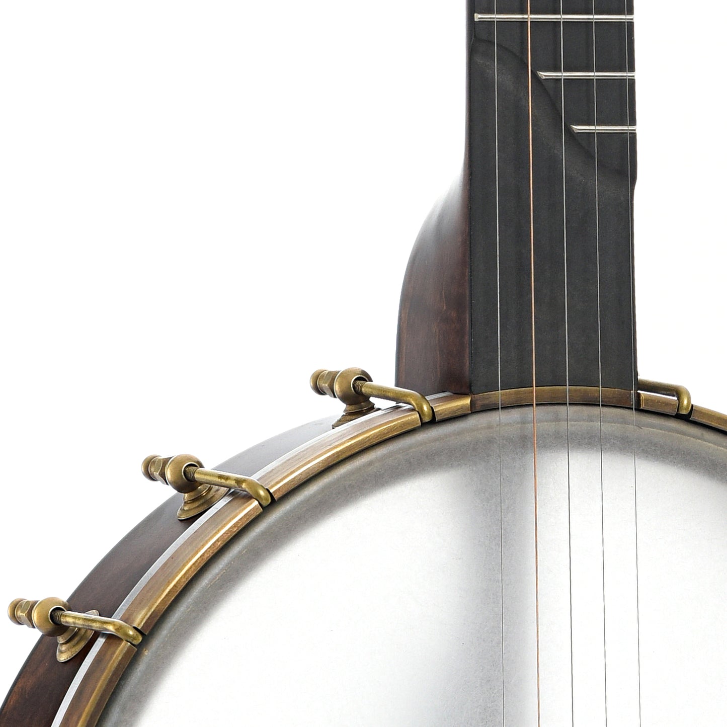 Front body and neck join of Pisgah Wonder 12" Openback Banjo - Standard Scale