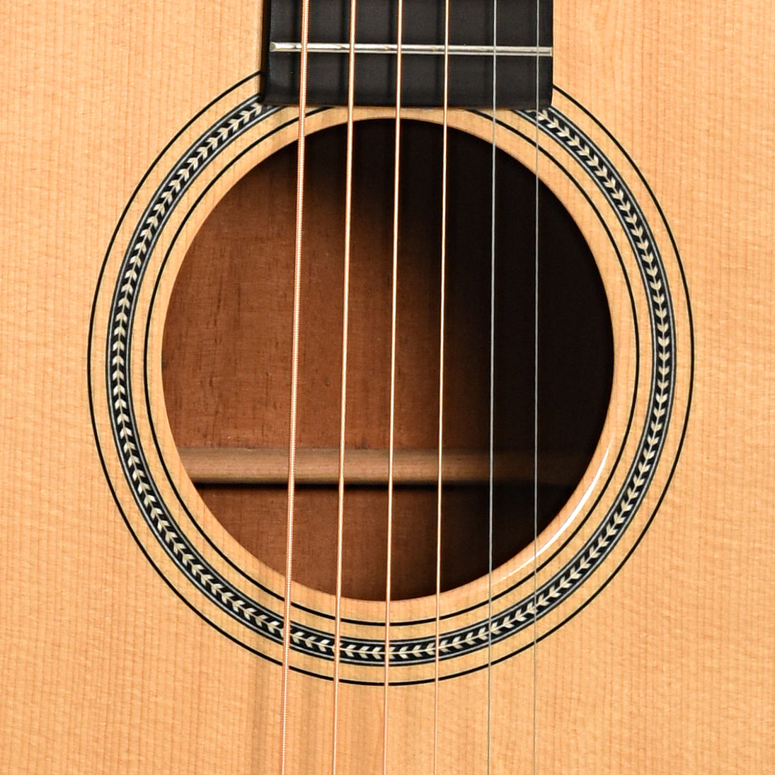 Soundhole of Martin 000-18 12 Fret Custom Acoustic Guitar