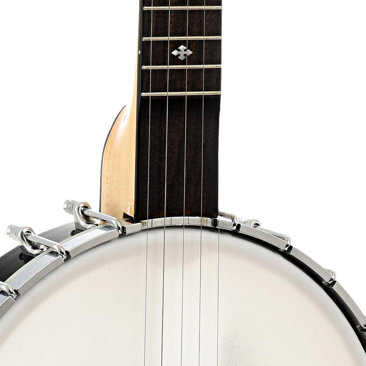 Front neck joint of Bacon / Gold Tone Extra Long Neck Conversion Openback Banjo