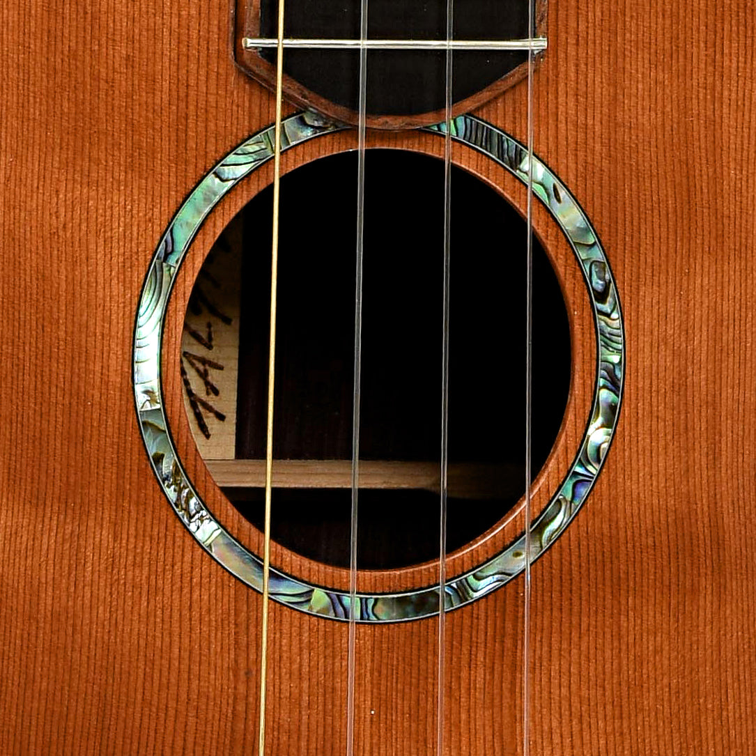 Soundhole of Talsma Custom Tenor Ukulele