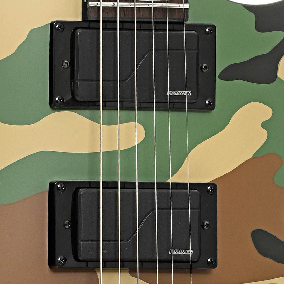 Pickups of ESP LTD EC-1000 Electric Guitar, Woodland Camo Satin