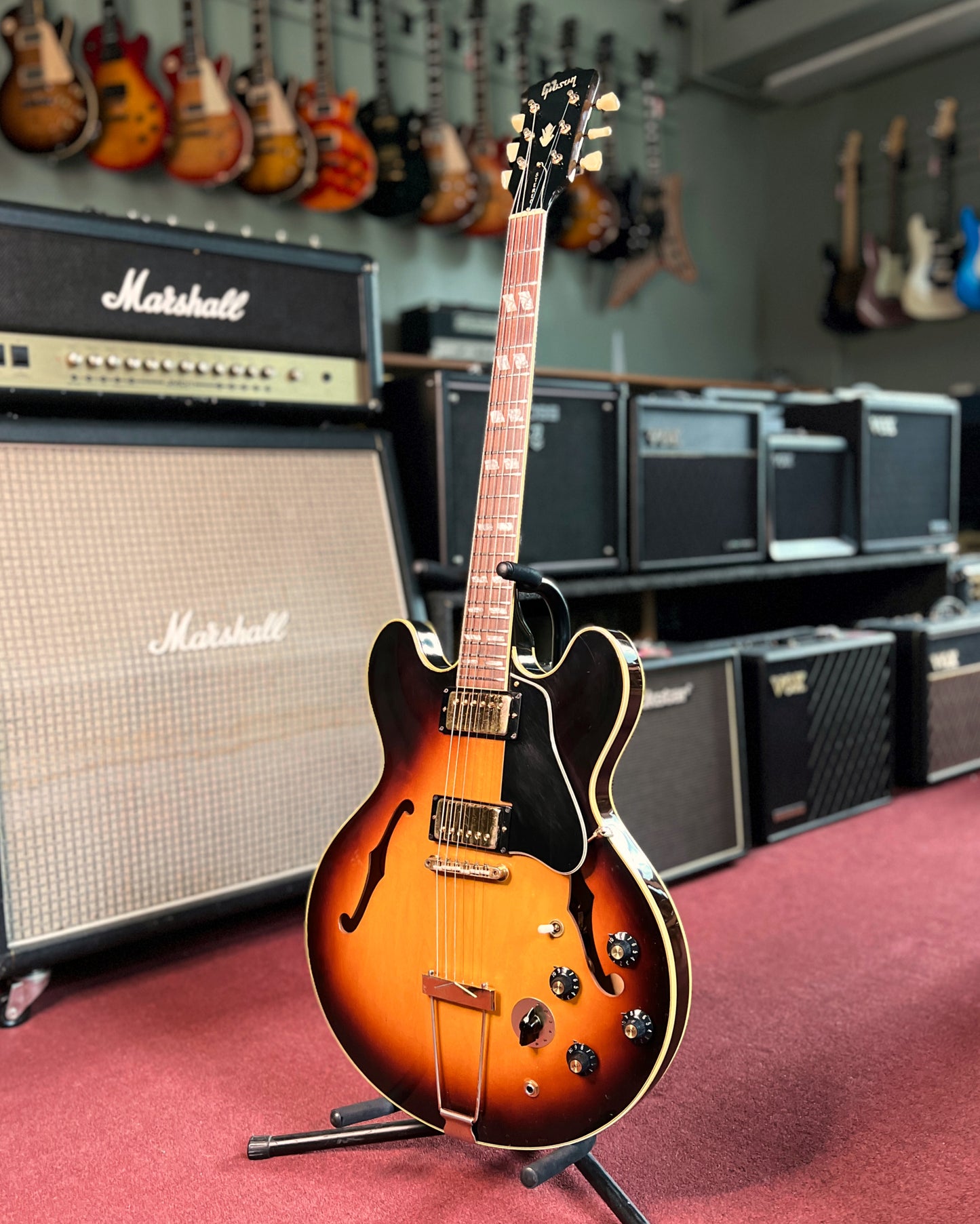 Showroom photo of full Front of Gibson ES-345TD Stereo Hollowbody Electric Guitar