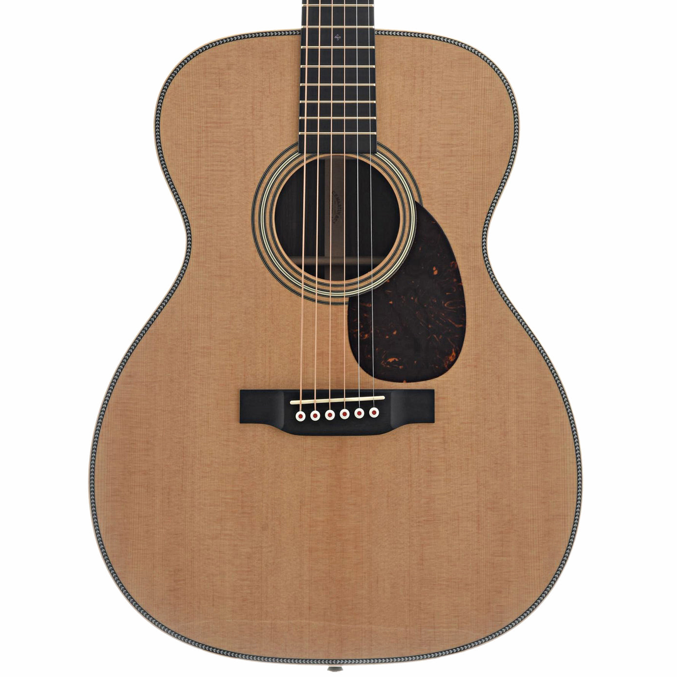 Front of Martin OM-28E Modern Deluxe Guitar