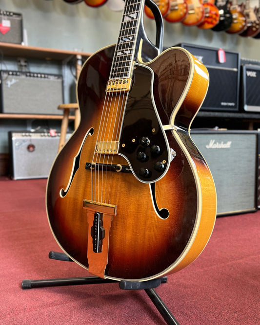 Showroom Photo of Front of Gibson Johnny Smith Archtop Hollowbody Electric Guitar (1974)