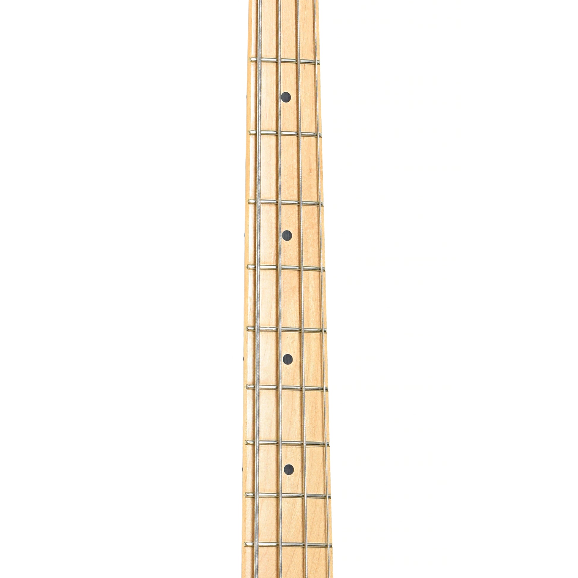 Fretboard of Fender American Performer Precision Electric Bass