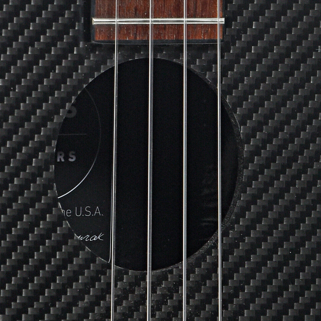 Sound hole of Klos Full Carbon Tenor Ukulele (recent)