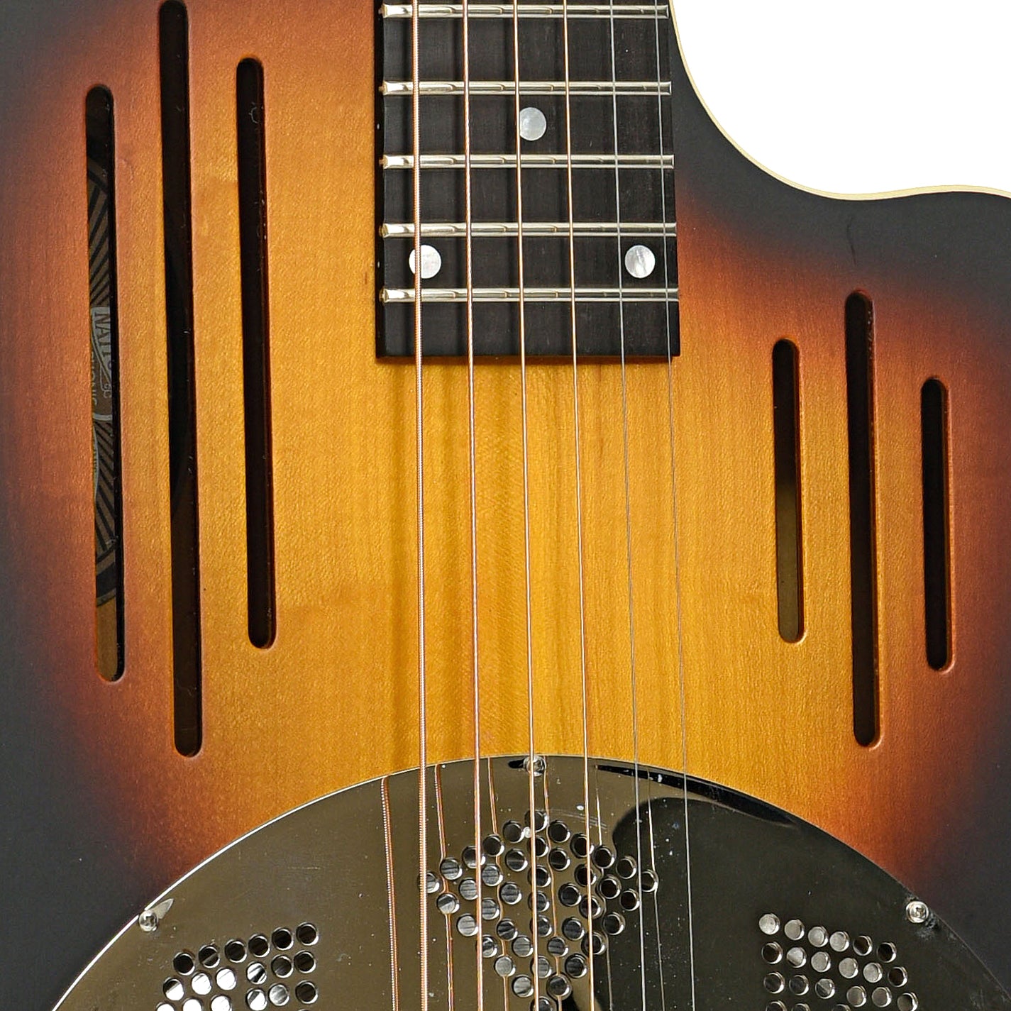 Sound strips of National Radiotone Bendaway Roundneck Resonator Guitar (2014)