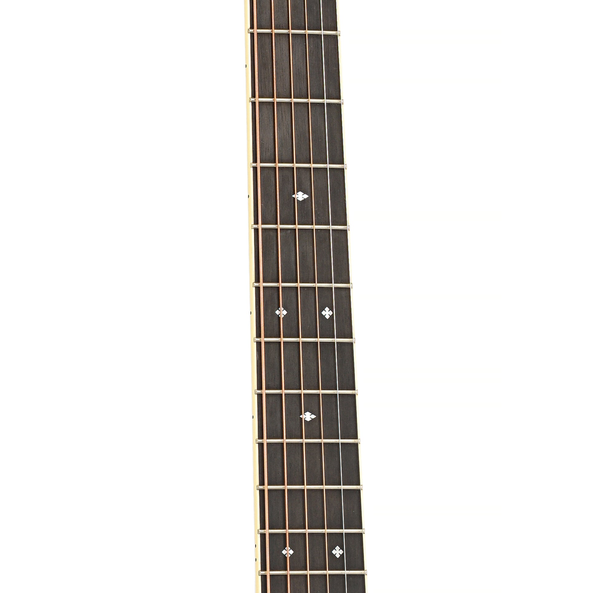 Fretboard of Martin OME Cherry Acoustic-Electric OM Guitar