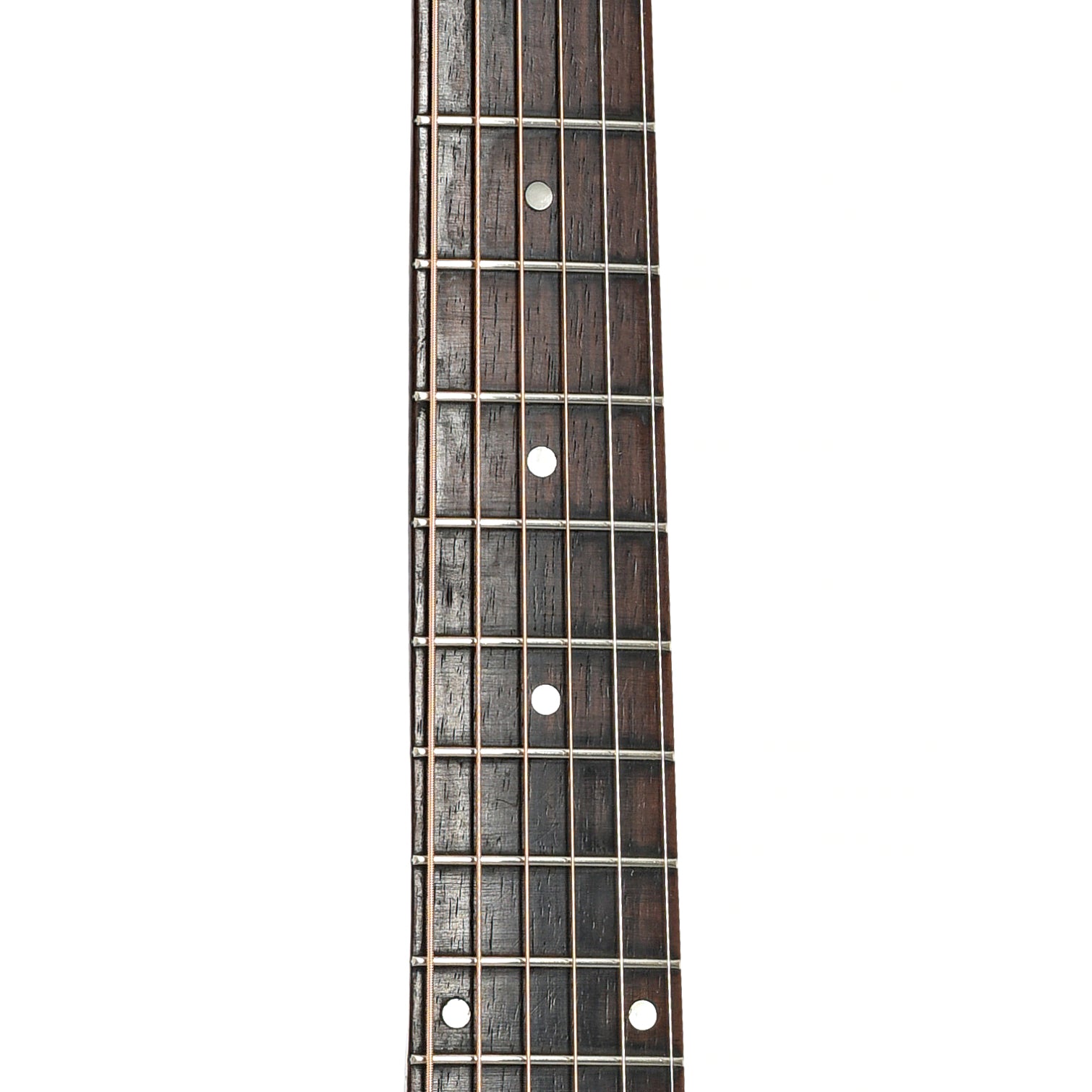 Fretboard of Recording King Carson Robinson Acoustic Guitar (c.1935)