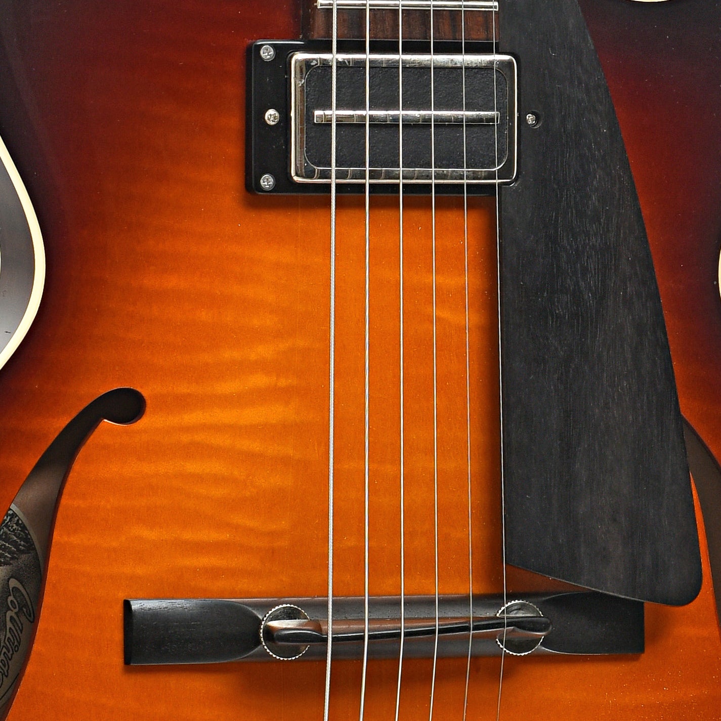 Bridge , pickup and pickguard of Collings Eastside Jazz LC Hollowbody Electric Guitar (2011)