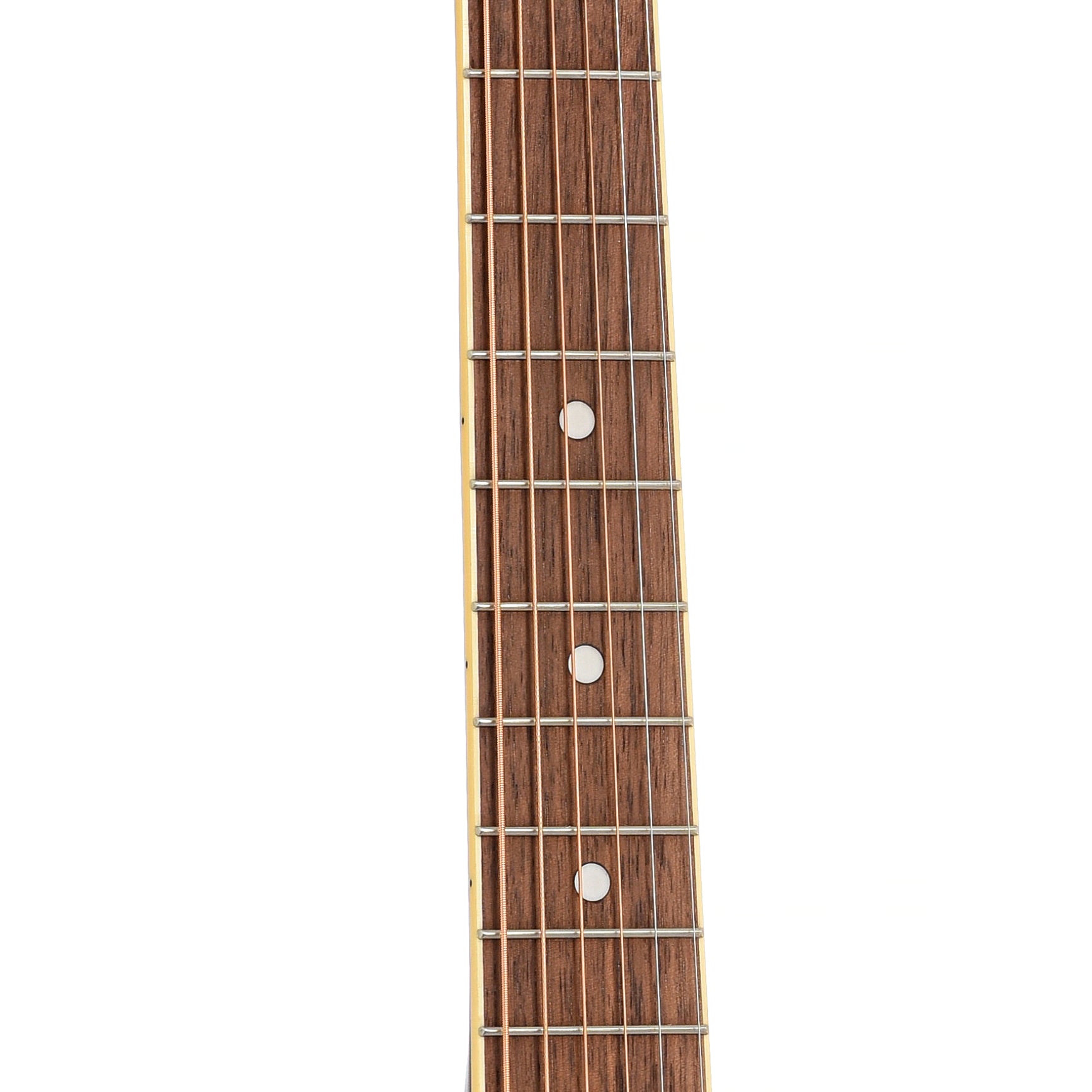 Fretboard of Gretsch Jim Dandy Parlor Acoustic Guitar, Rex Burst