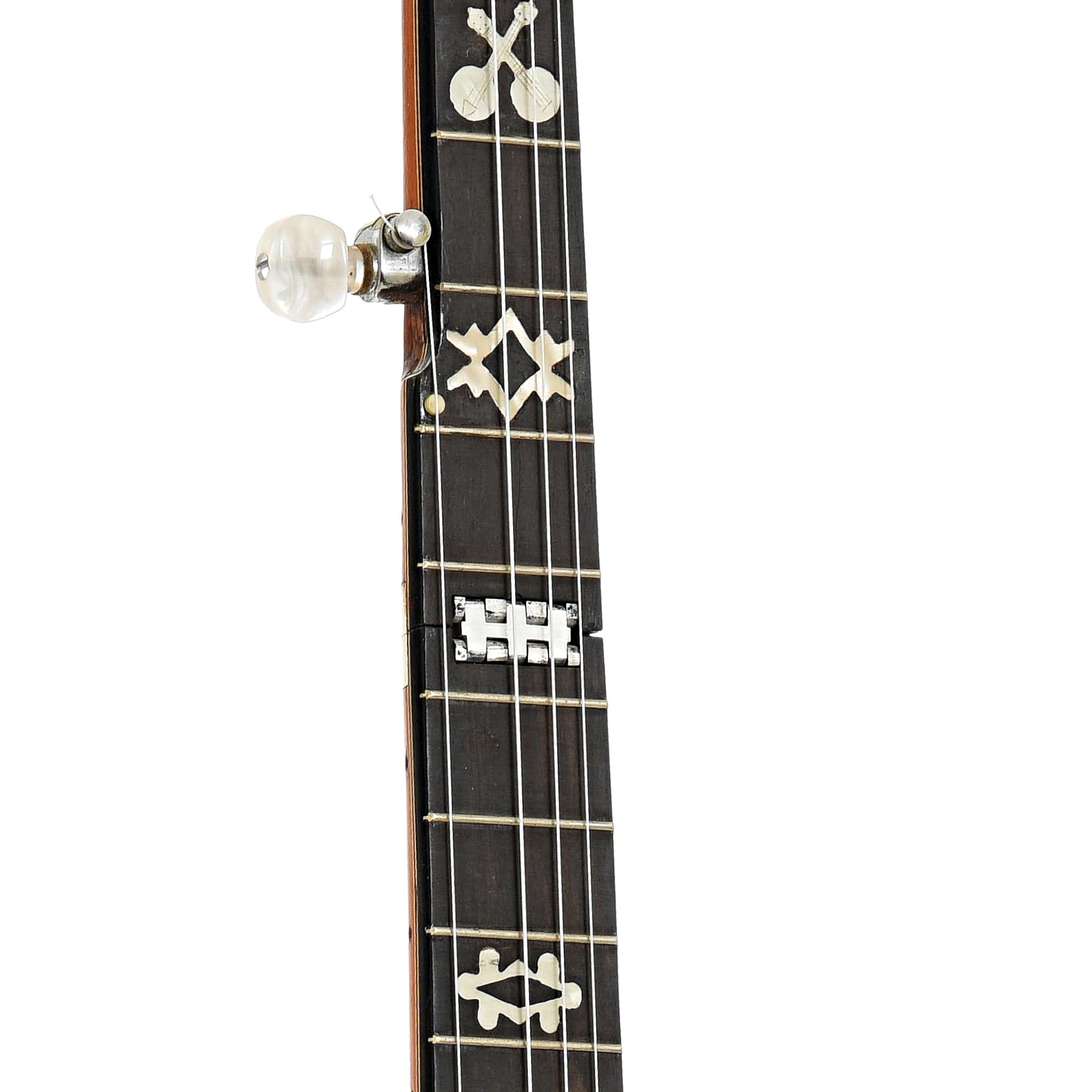 Fretboard of J.A. Sloan JO2GO Travel / Folding Banjo 