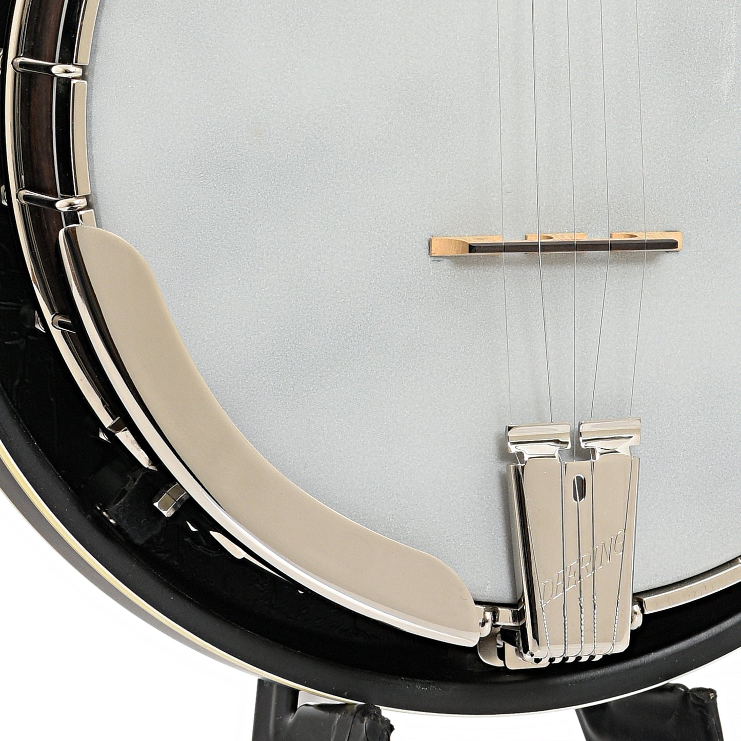 Armrest, tailpiece and bridge of Deering John Hartford  Pop-On Resonator Banjo (2006)