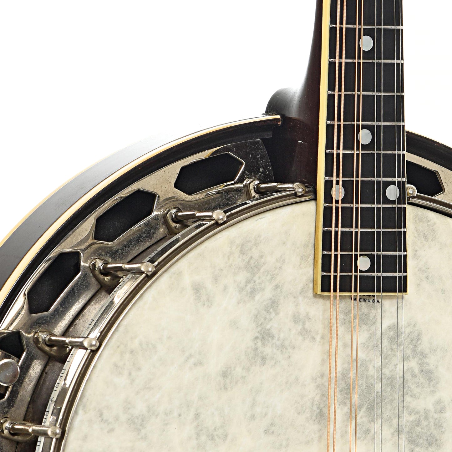 Front neck and body join of Gibson MB-1 Banjo Mandolin (1934)