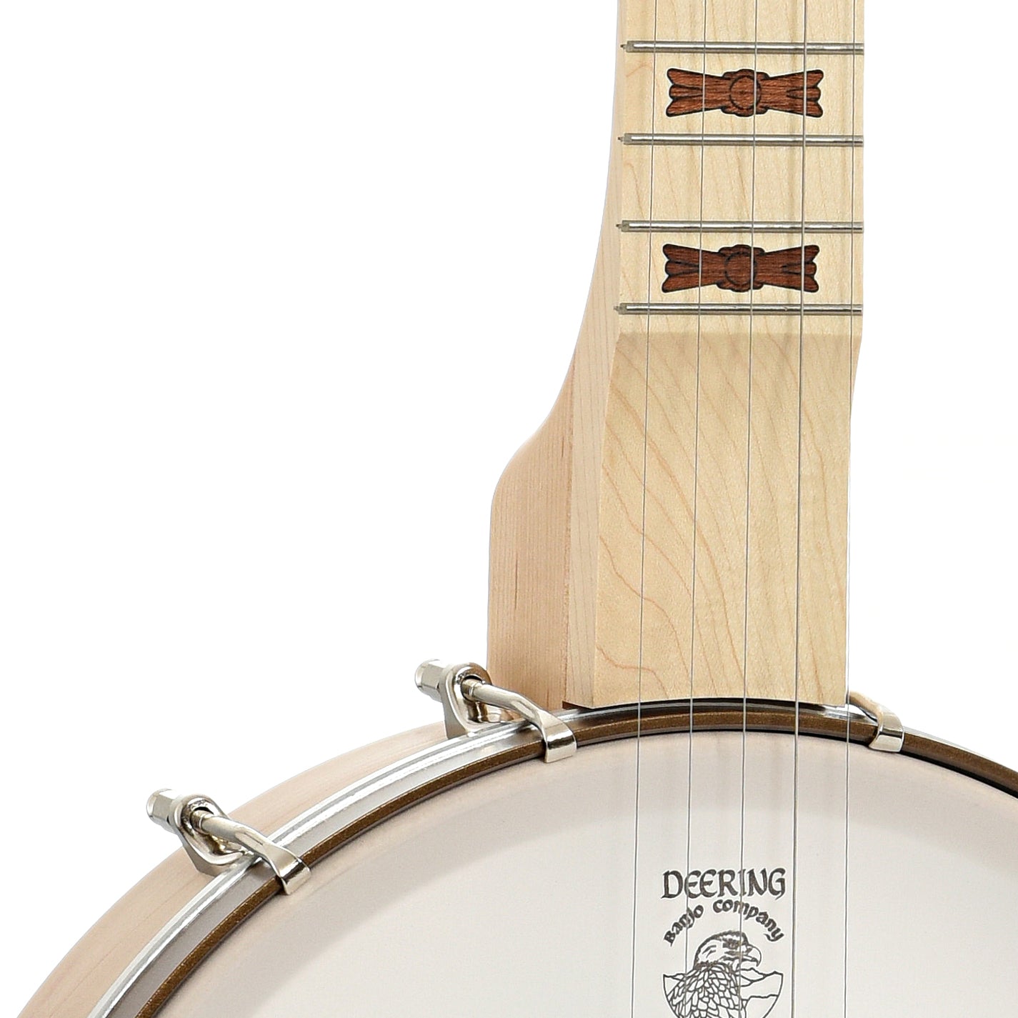 Scoop of Deering Lefthanded Goodtime Deco Openback Banjo with Scooped Fretboard