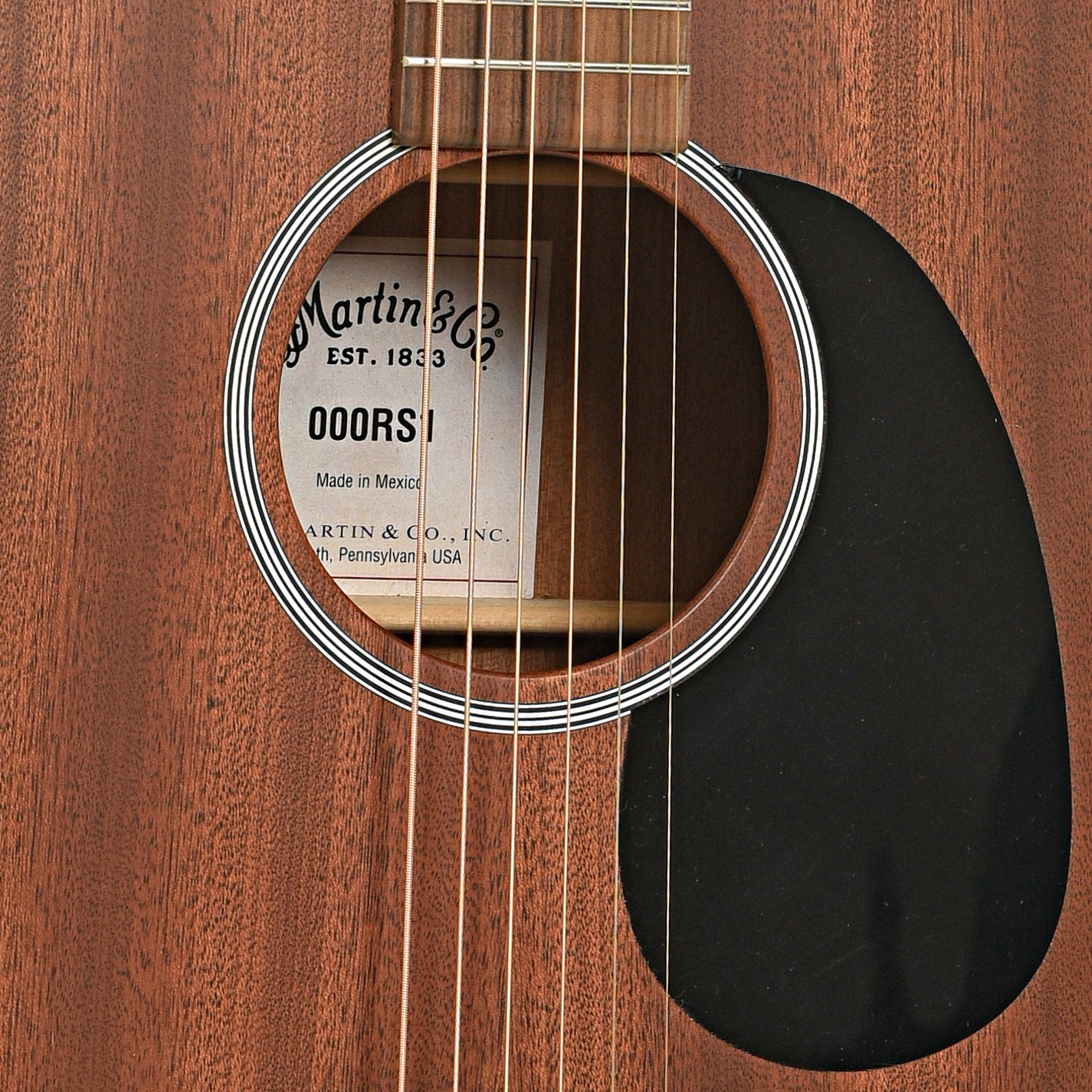 Sound hole of Martin 000-RS1 Acoustc-Electric Guitar (2014)