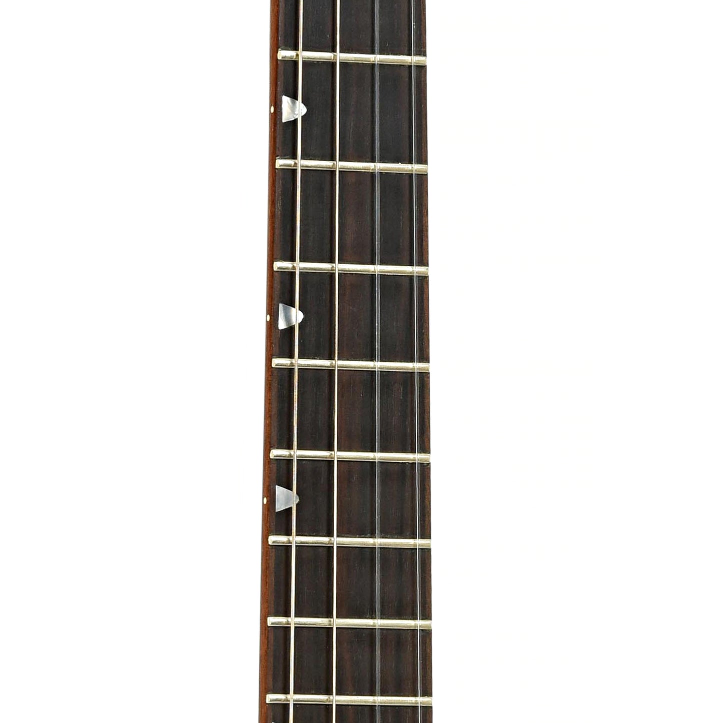 Fretboard of Jerry Hoffman Boatpaddle Custom M Baritone Uke