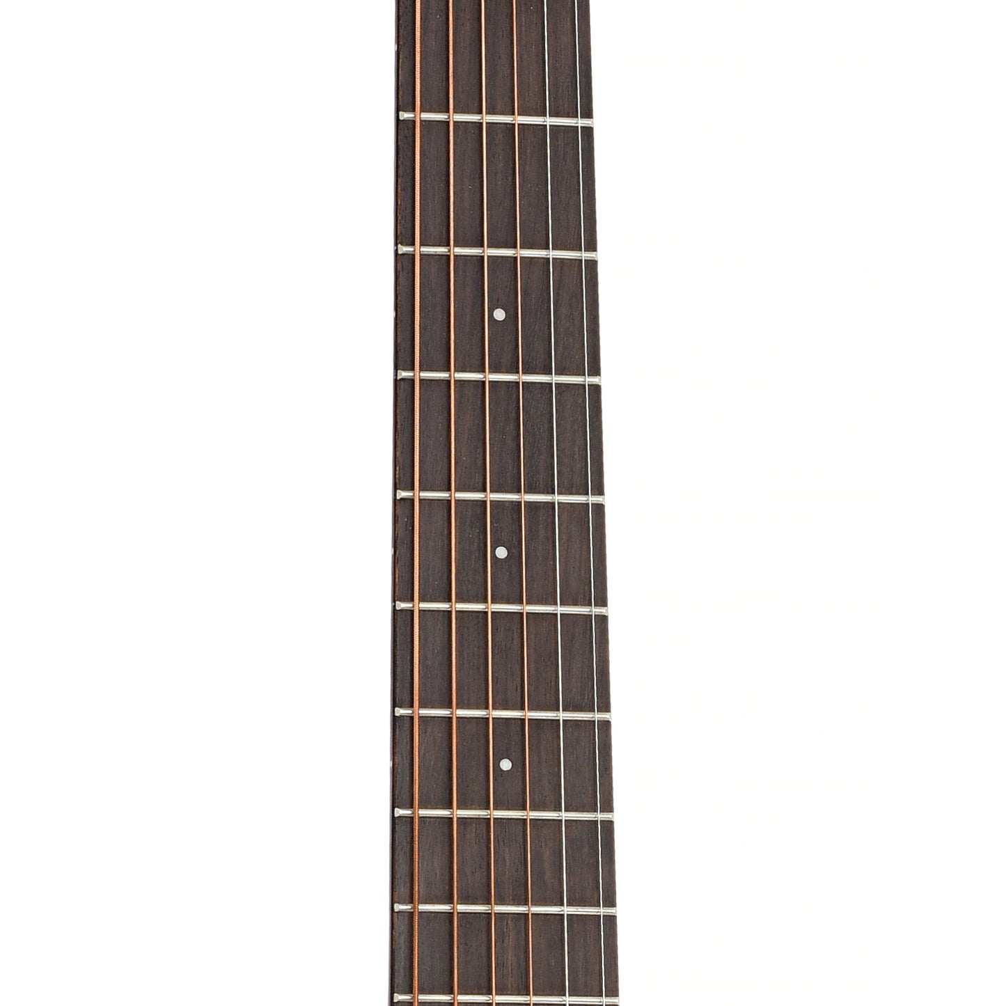 Fretboard of Breedlove Discovery Concert Satin Black CE Sitka-Mahogany Acoustic-Electric Guitar 