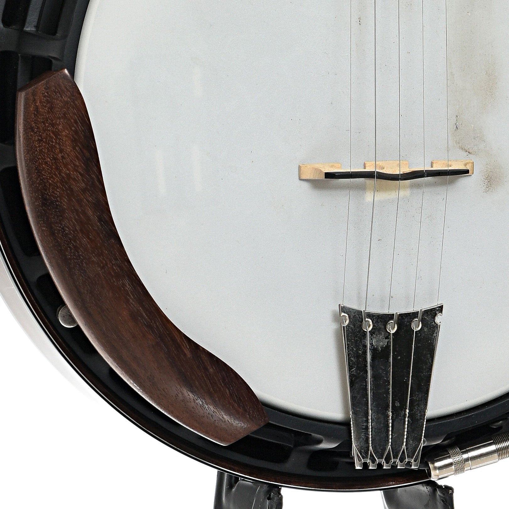 armrest, tailpiece and bridge of Nechville Classic Deluxe Resonator Banjo (2019)