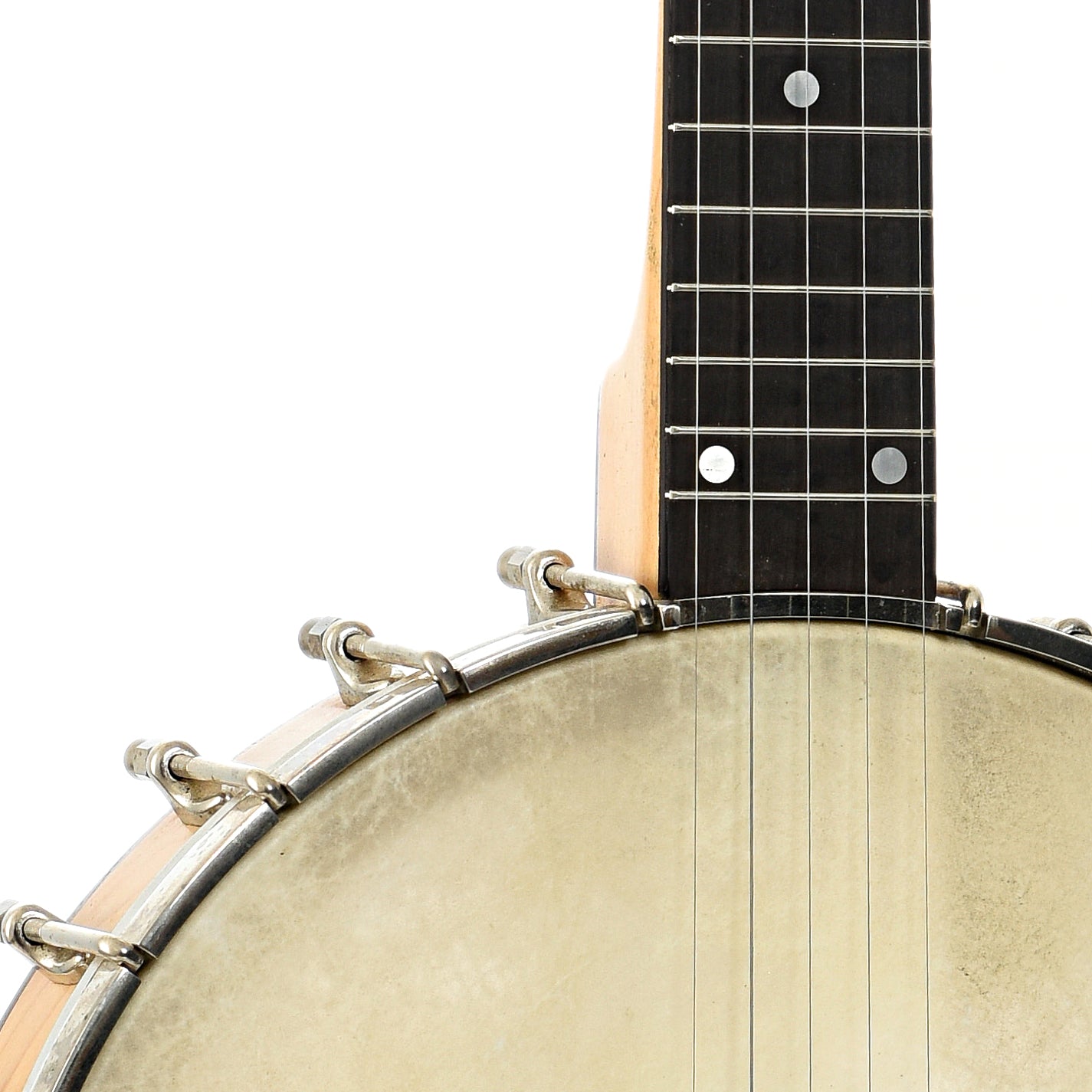 Front body and neck join of Bart Reiter Special Open Back  Banjo (2003)