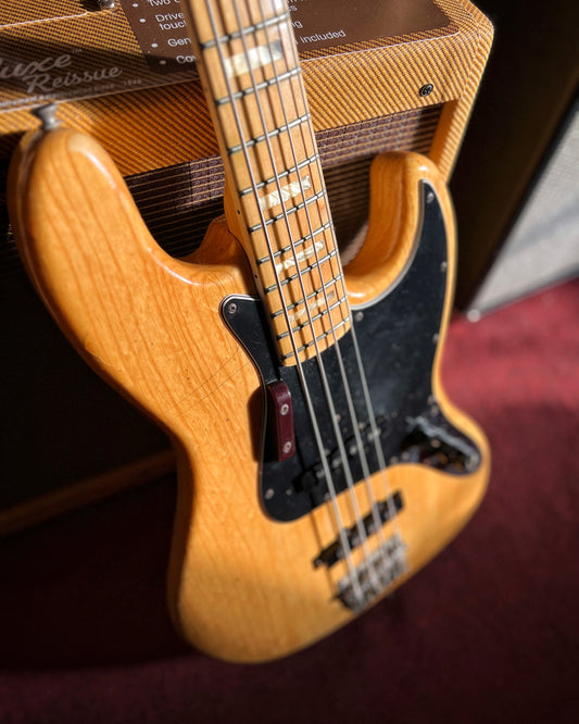 Showroom photo of Front of Fender Jazz Bass