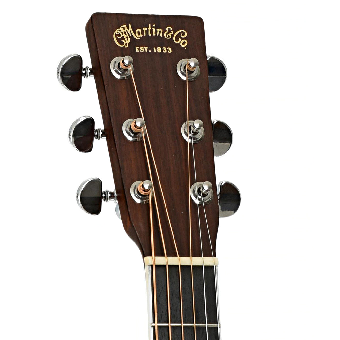 Headstock of Martin OMC-35E Acoustic-Electric Guitar 