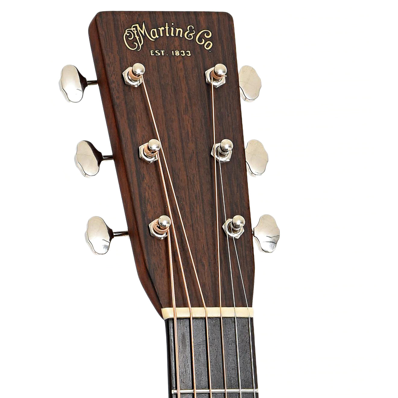 Headstock of Martin HD-28 Acoustic Guitar