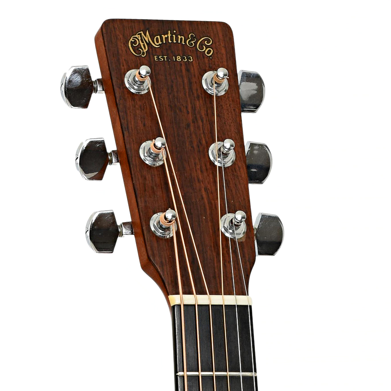 Headstock of Martin M-64 Maple Acoustic Guitar