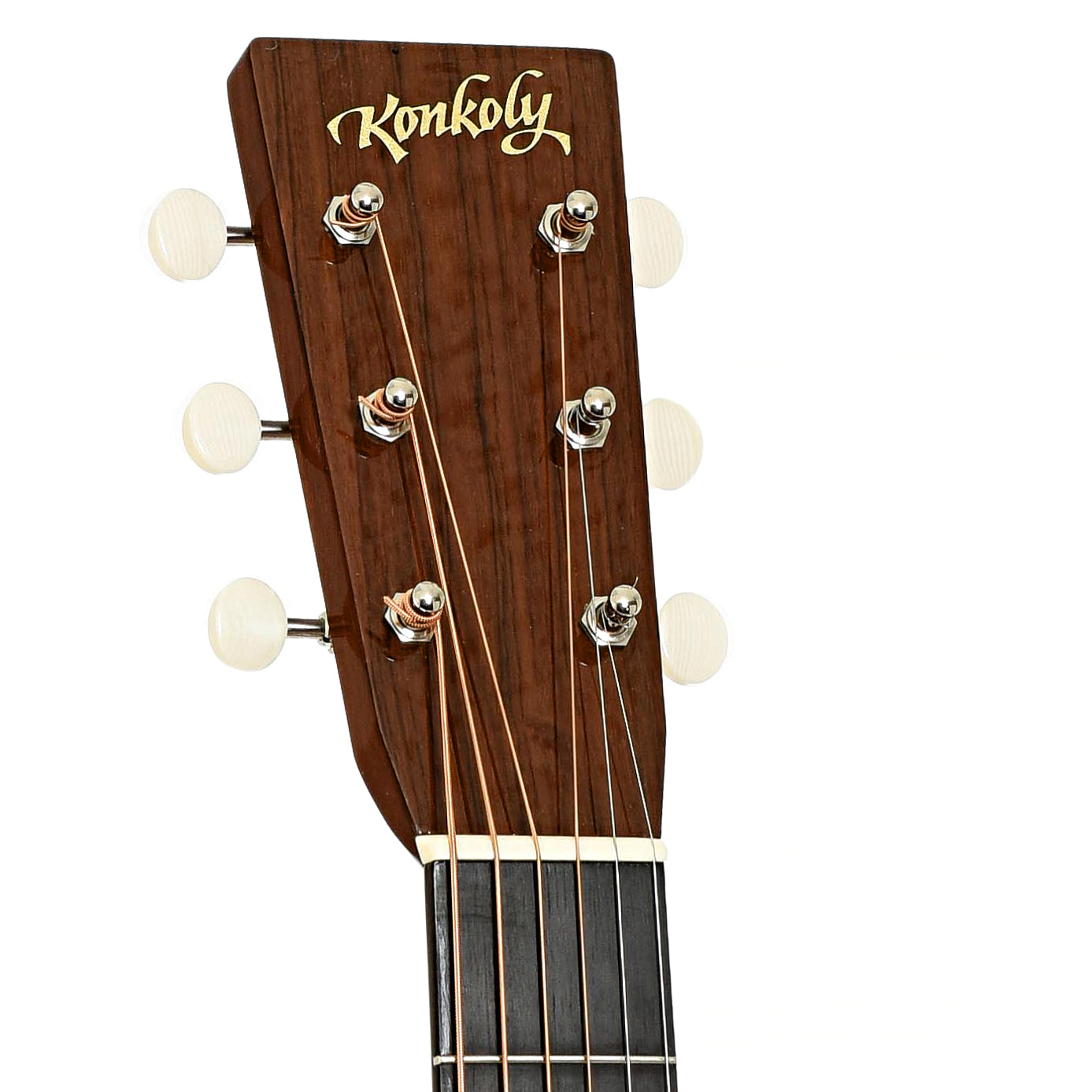 Headstock of Konkoly KOM-28 Acoustic Guitar